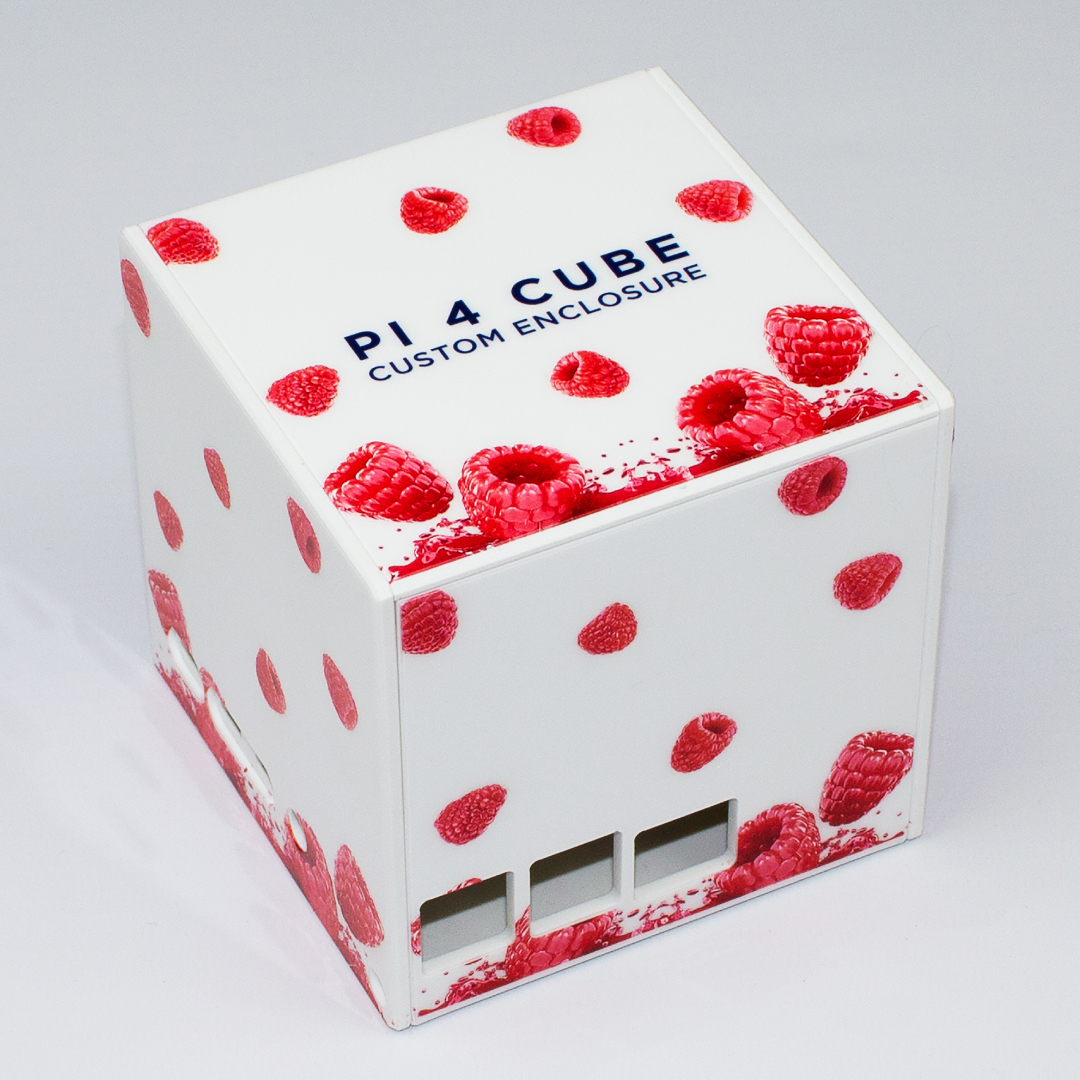 CamdenBoss Pi 4 Cube custom enclosure digitally printed