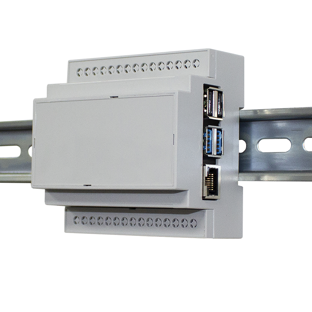 golf Diplomat mave CBRPI-DR-4-GRY - DIN Rail Mount Enclosure Customised to Fit Raspberry Pi 4  Development Board with Solid Lid, Grey, Polycarbonate UL94-V0, 88x90x58mm |  CamdenBoss